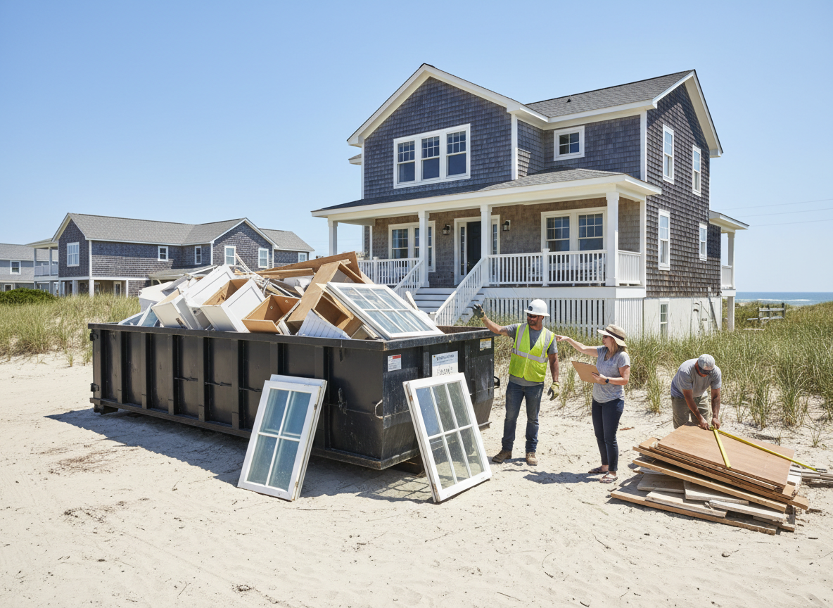 How To Size A Roll Off Dumpster For Outer Banks Home Renovations